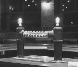 brew tap tower black and white